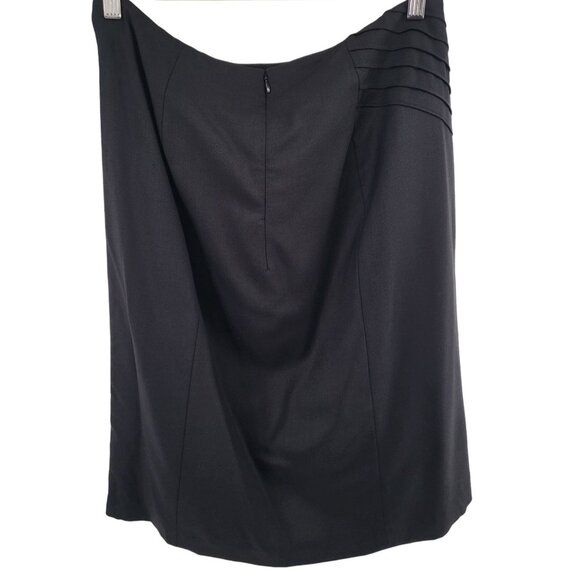 Catherine Malandrino Black Lace Slit Pencil Skirt Size 12 - Picture 8 of 8